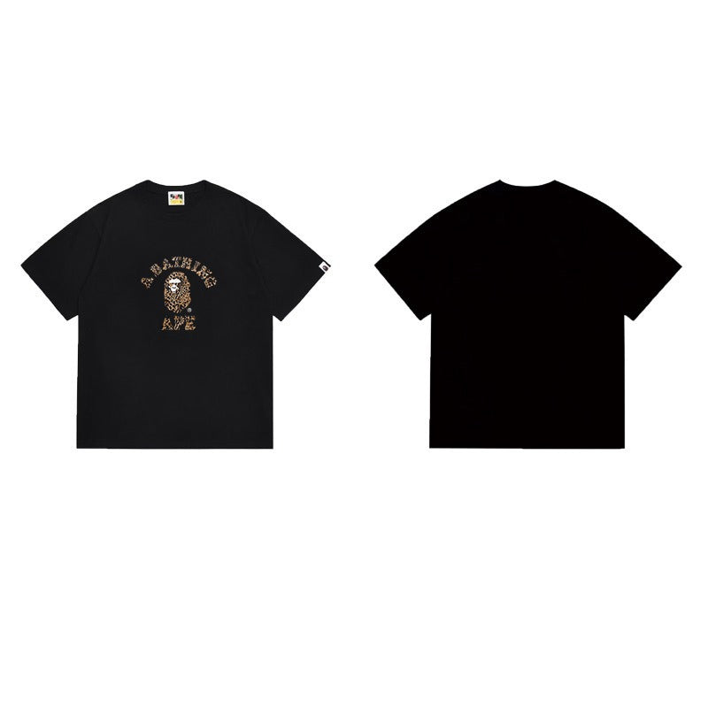 Bathing Shark and ape head print T Shirts NextBlock