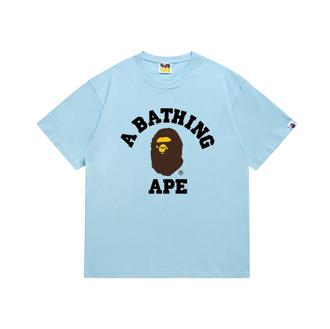 Bathing Shark and ape head print T Shirts NextBlock
