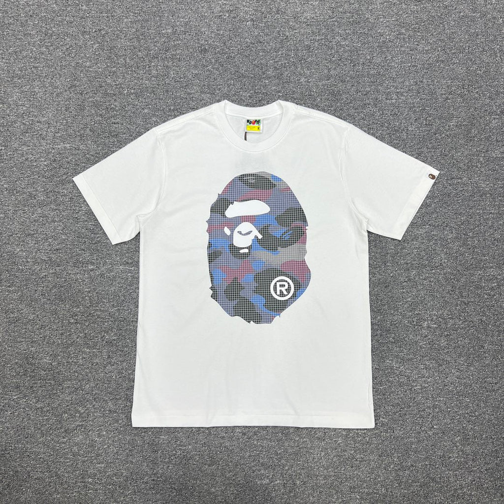 Bathing Shark and ape head print T-Shirt NextBlock