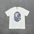 Bathing Shark and ape head print T-Shirt NextBlock
