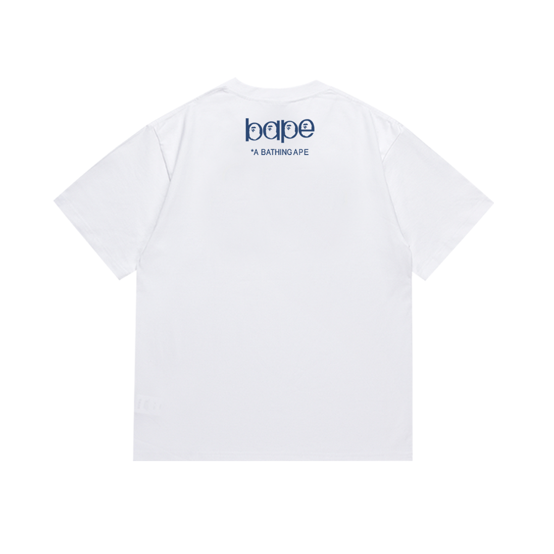 Bathing Shark and ape head print T-Shirt NextBlock
