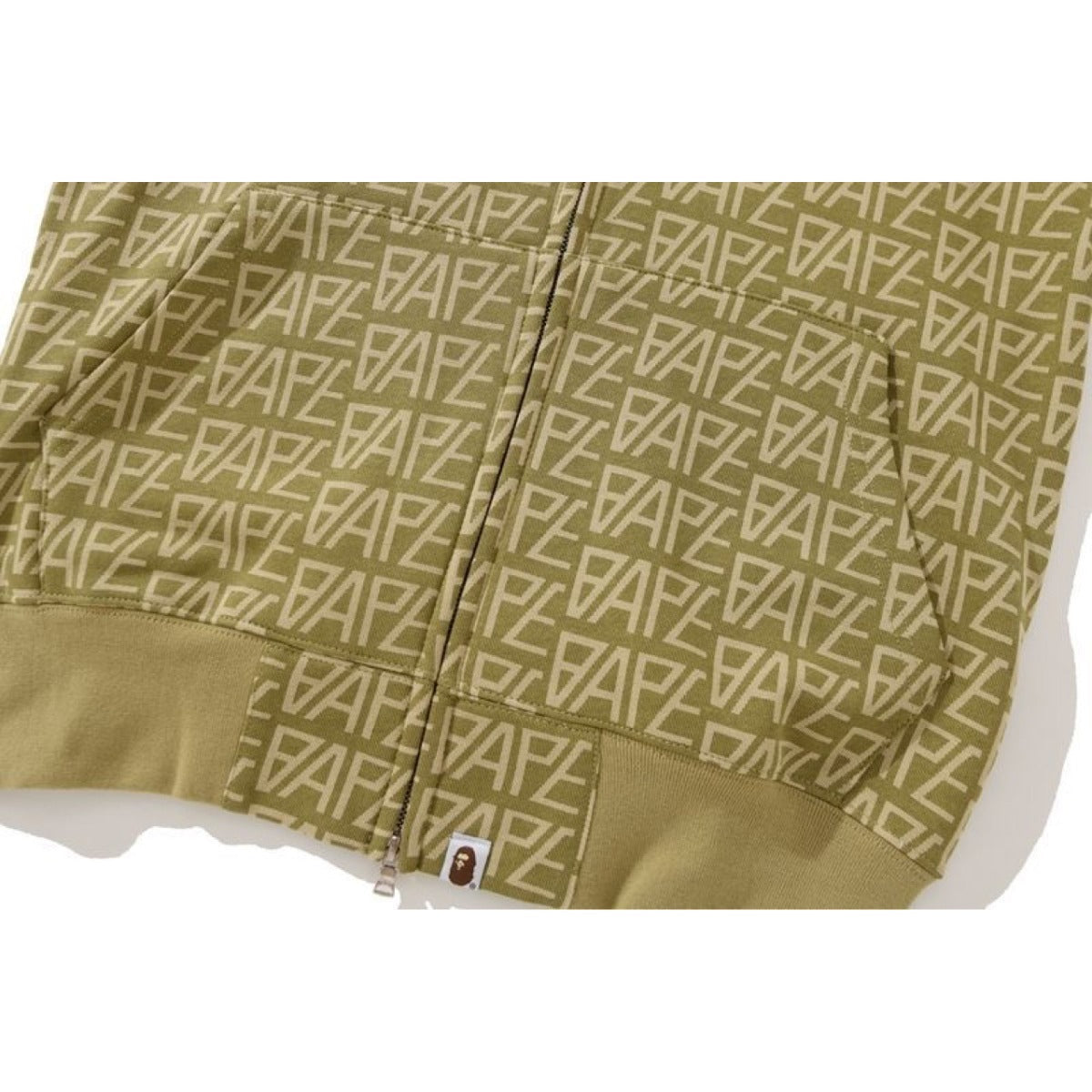 Bathing Shark and ape head print hoode BAPE desert color street loose NextBlock