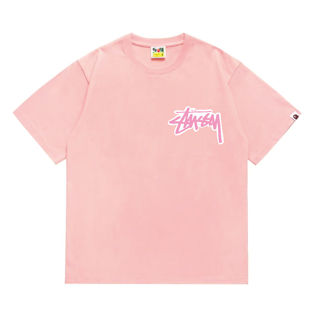 Bathing Shark and ape head print T-Shirt NextBlock