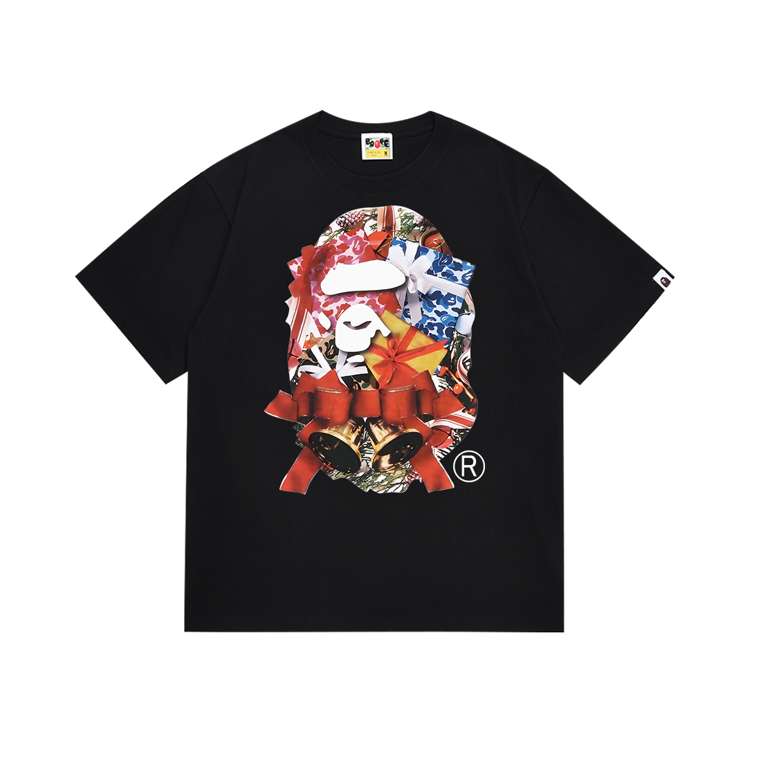Bathing Shark and ape head print T Shirts NextBlock
