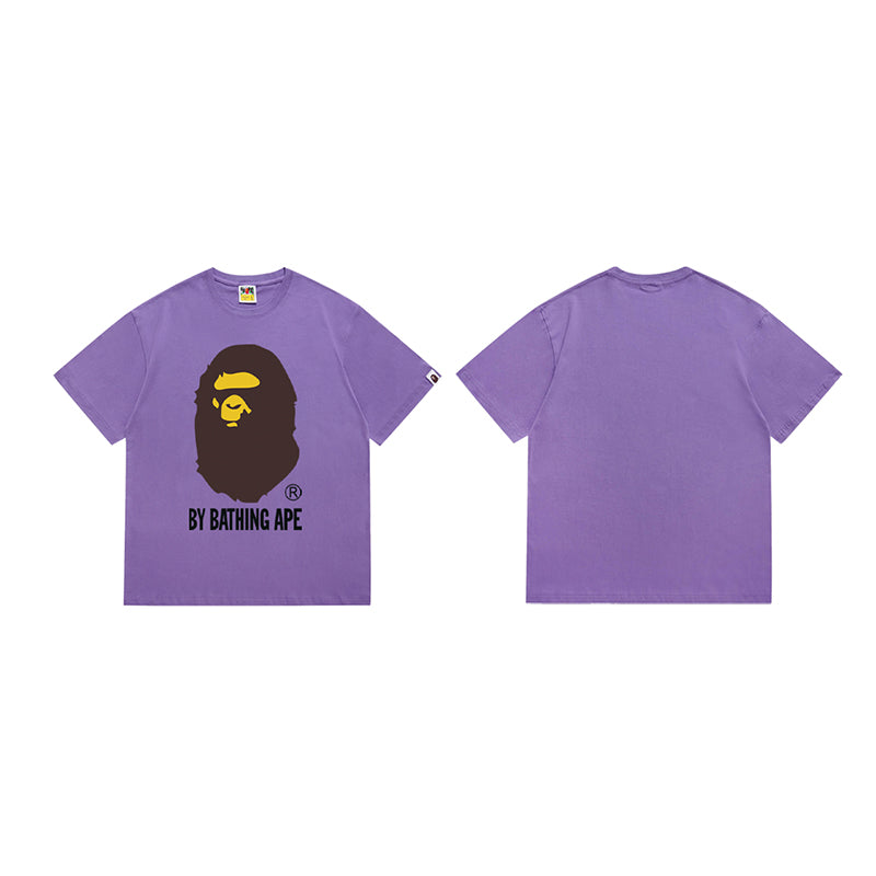 Bathing Shark and ape head print T Shirt NextBlock