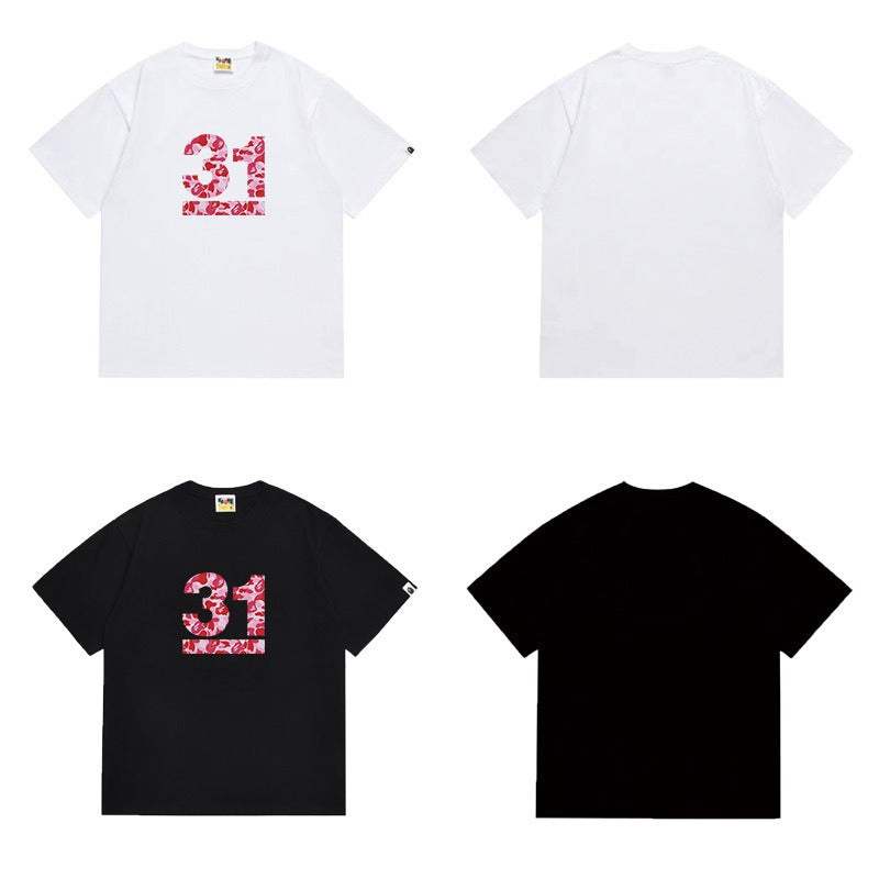 Bathing Shark and ape head print T Shirts NextBlock
