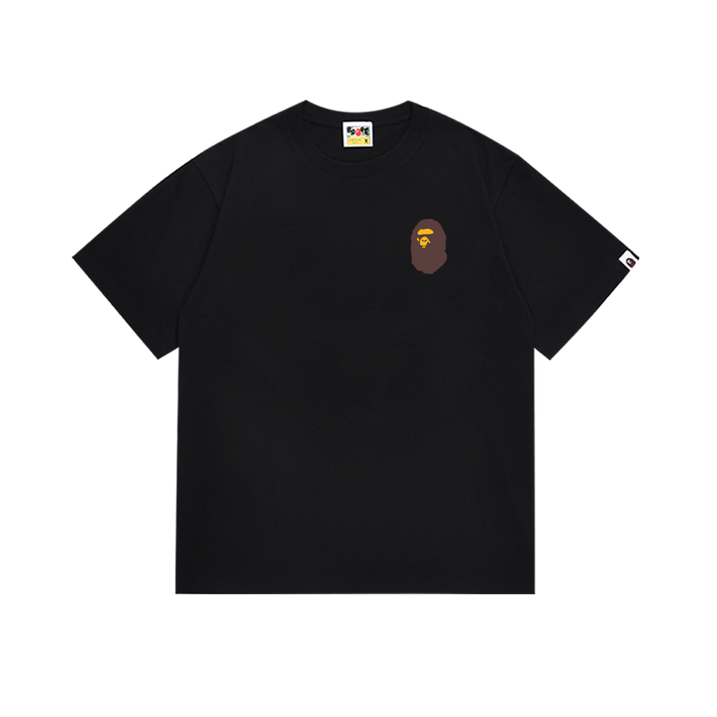 Bathing Shark and ape head print T-Shirt NextBlock