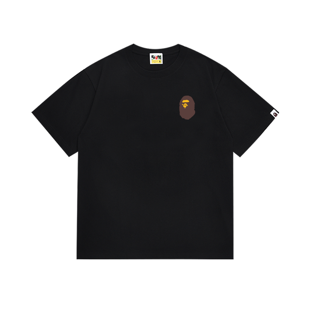 Bathing Shark and ape head print T-Shirt NextBlock