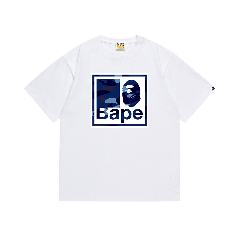 Bathing Shark and ape head print T Shirts NextBlock