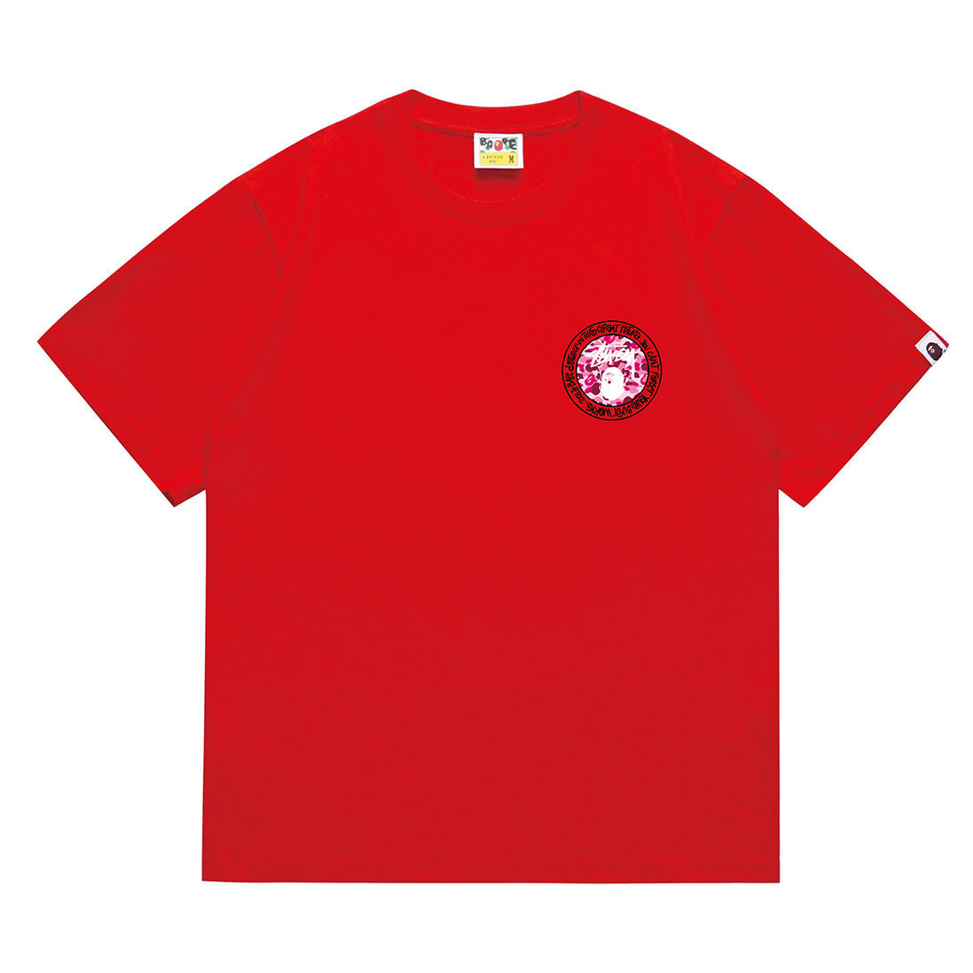 Bathing Shark and ape head print T-Shirt NextBlock