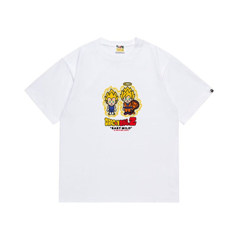 Bathing Shark and ape head print T Shirts NextBlock