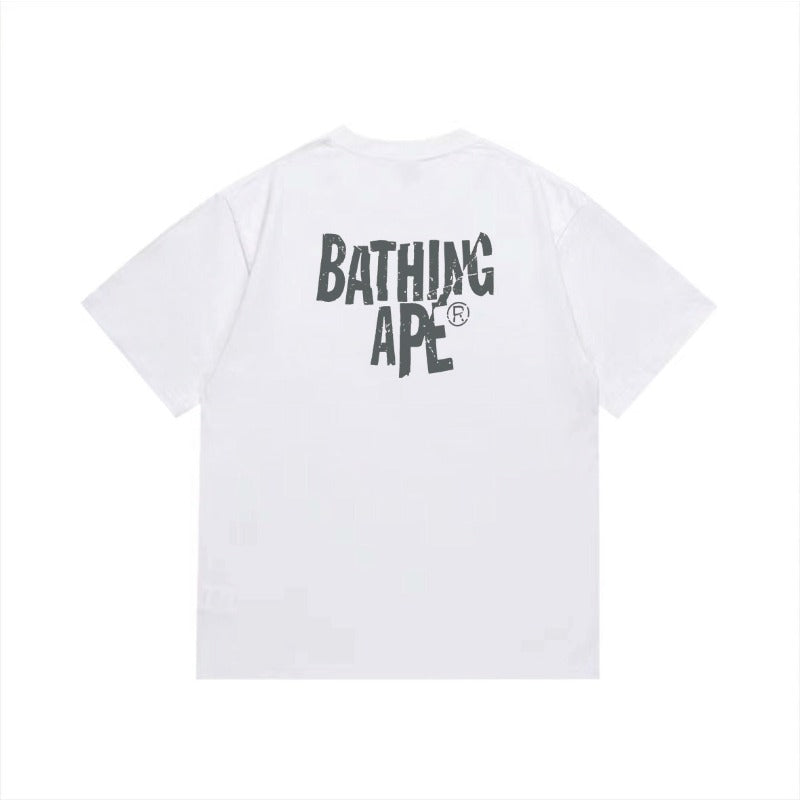 Bathing Shark and ape head print T Shirts NextBlock