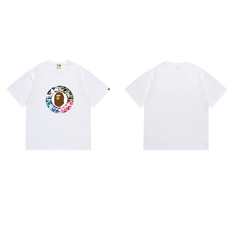 Bathing Shark and ape head print T Shirts NextBlock