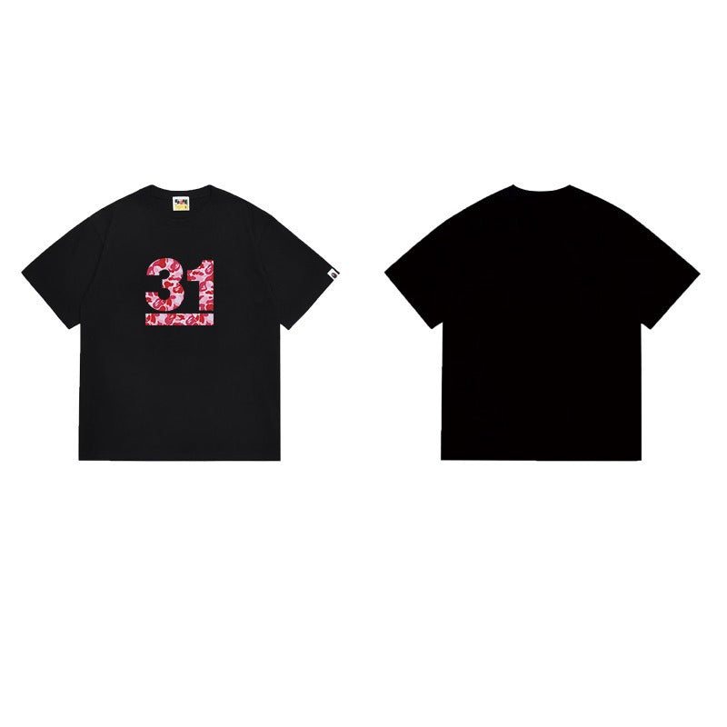 Bathing Shark and ape head print T Shirts NextBlock