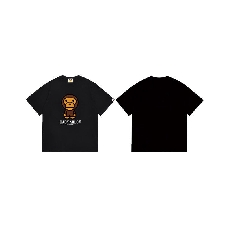 Bathing Shark and ape head print T Shirts NextBlock