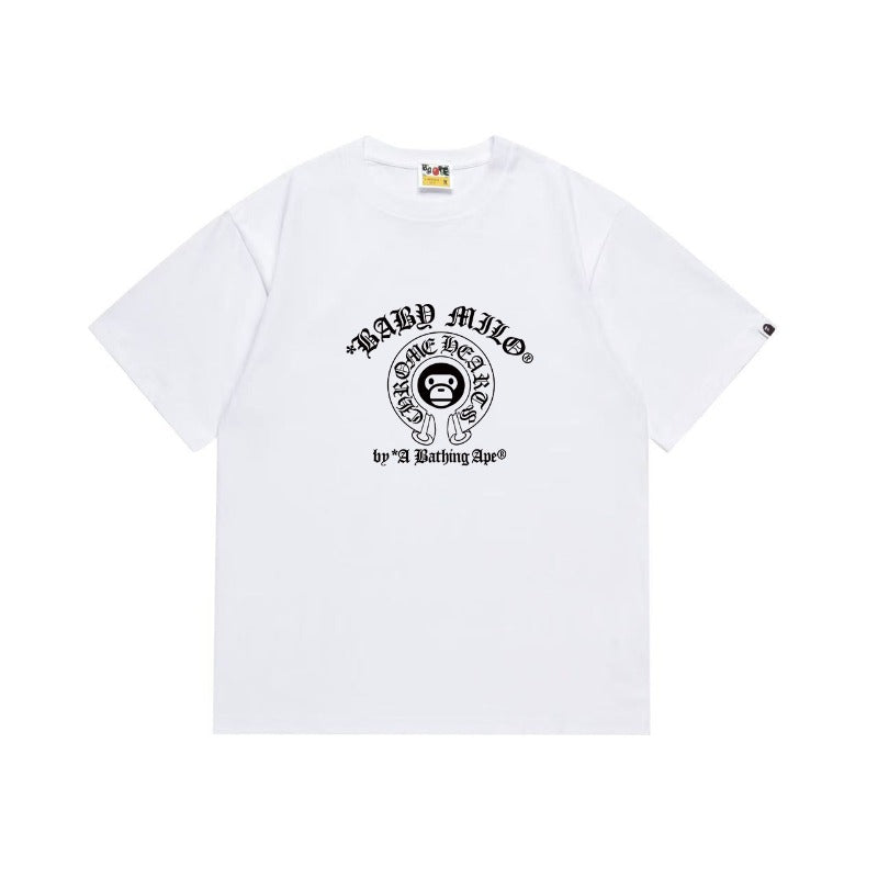 Bathing Shark and ape head print T Shirts NextBlock