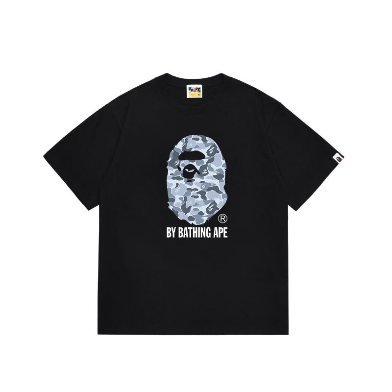 Bathing Shark and ape head print T Shirts NextBlock