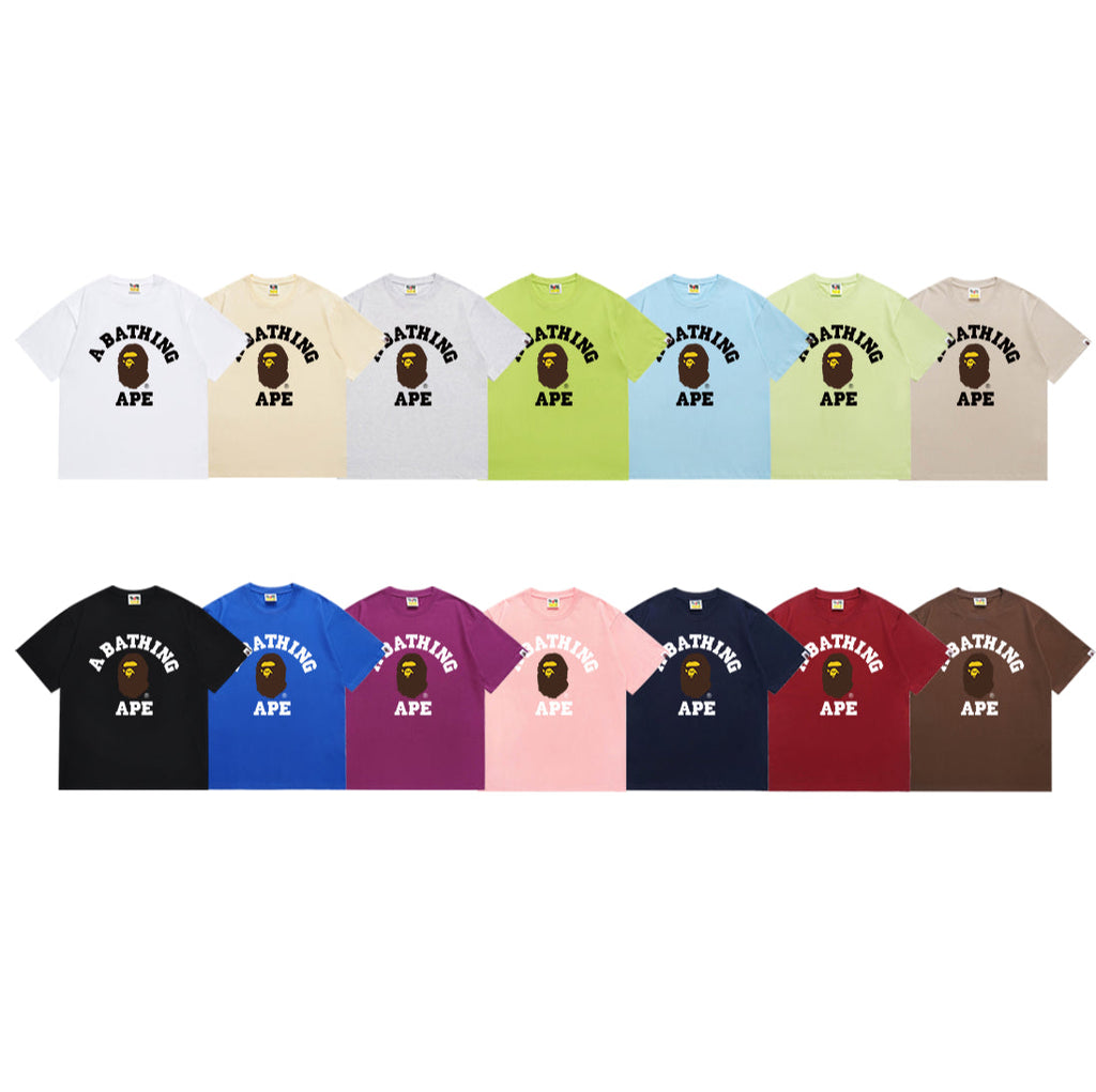Bathing Shark and ape head print T Shirts NextBlock