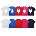 Bathing Shark and ape head print T-Shirt NextBlock