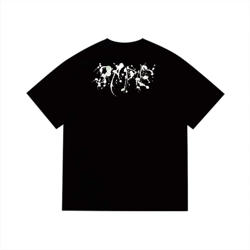 Bathing Shark and ape head print T Shirts NextBlock