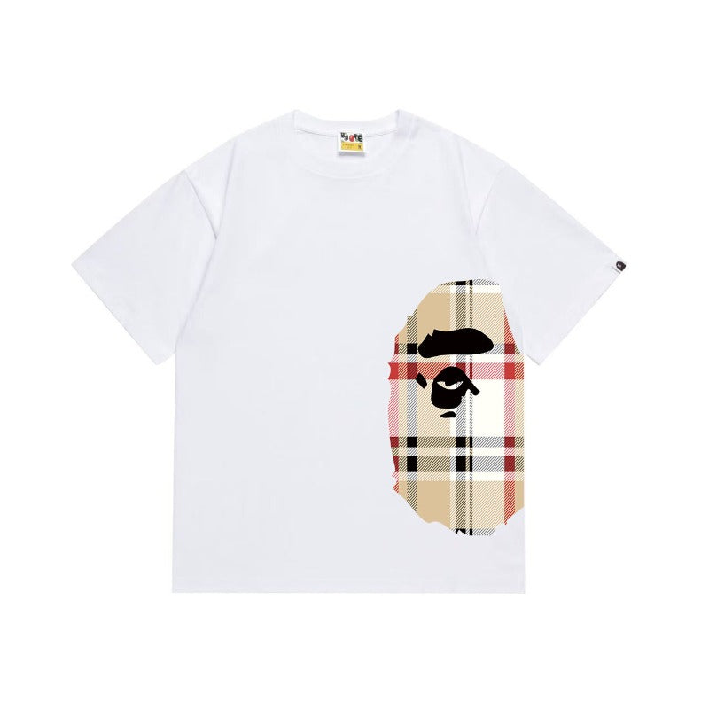 Bathing Shark and ape head print T Shirts NextBlock