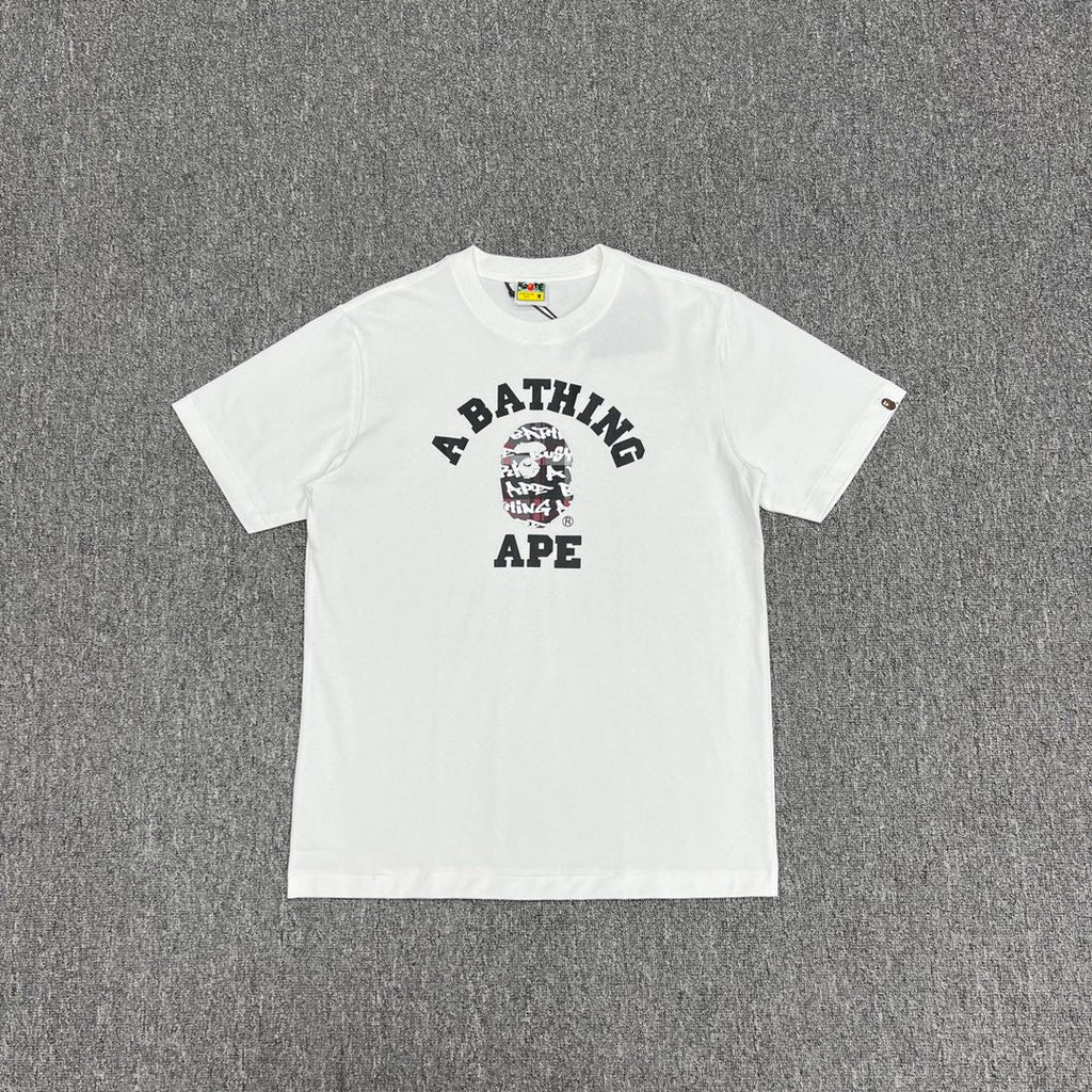 Bathing Shark and ape head print T-Shirt NextBlock