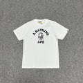 Bathing Shark and ape head print T-Shirt NextBlock