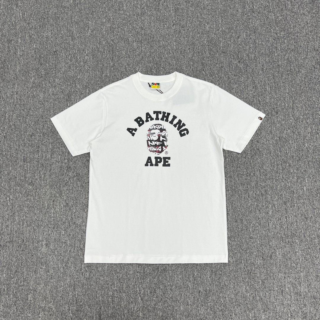 Bathing Shark and ape head print T-Shirt NextBlock