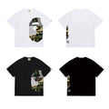 Bathing Shark and ape head print T Shirts NextBlock
