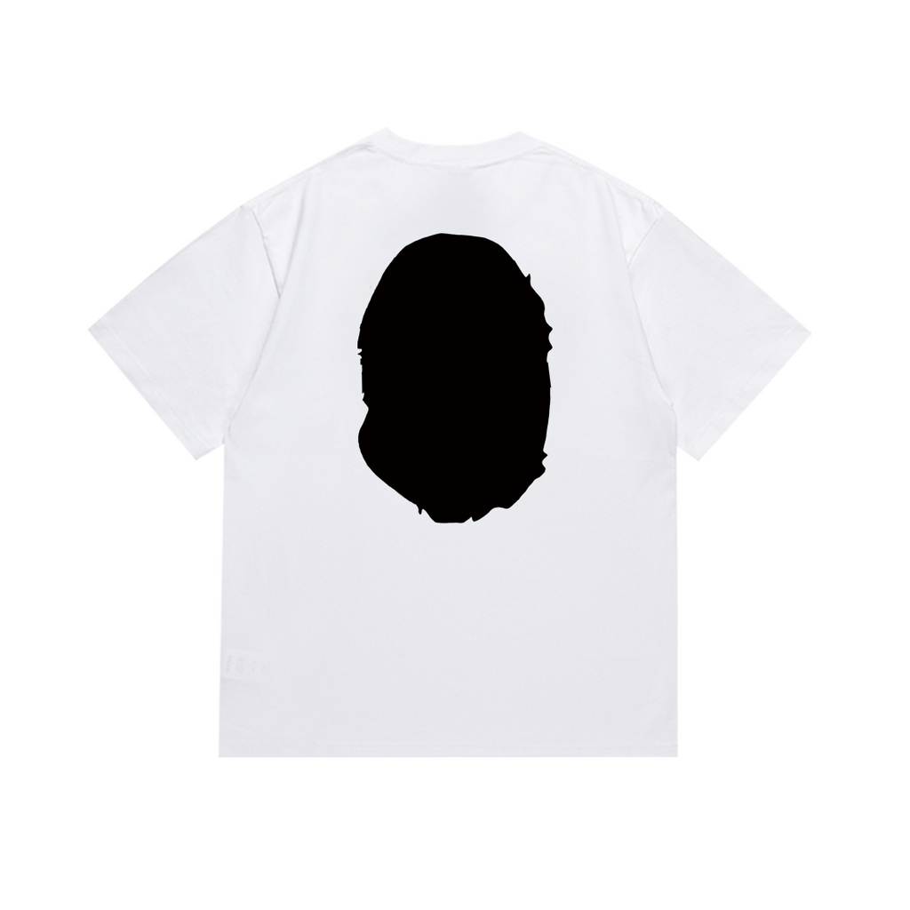 Bathing Shark and ape head print T-Shirt NextBlock