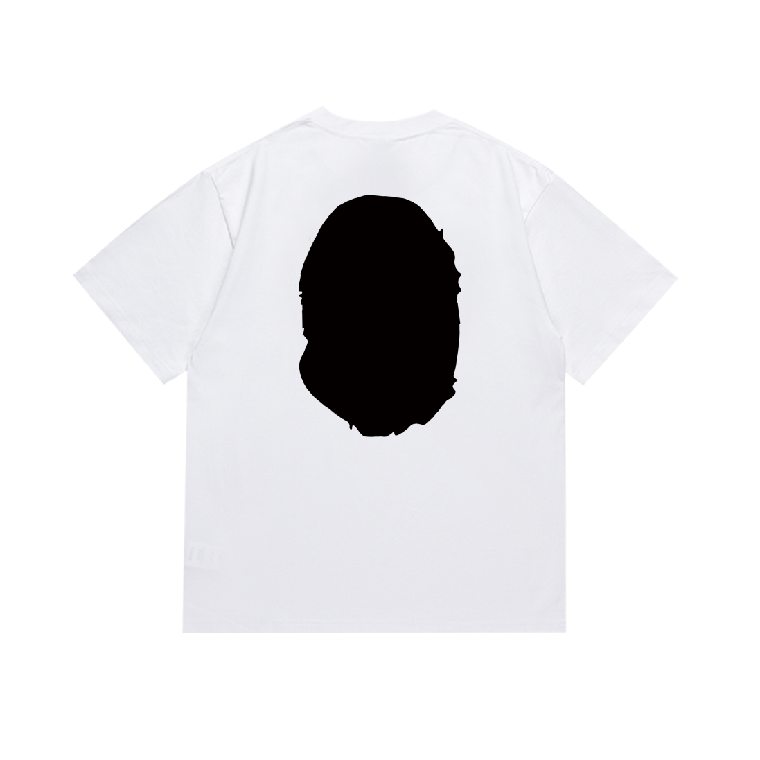 Bathing Shark and ape head print T-Shirt NextBlock