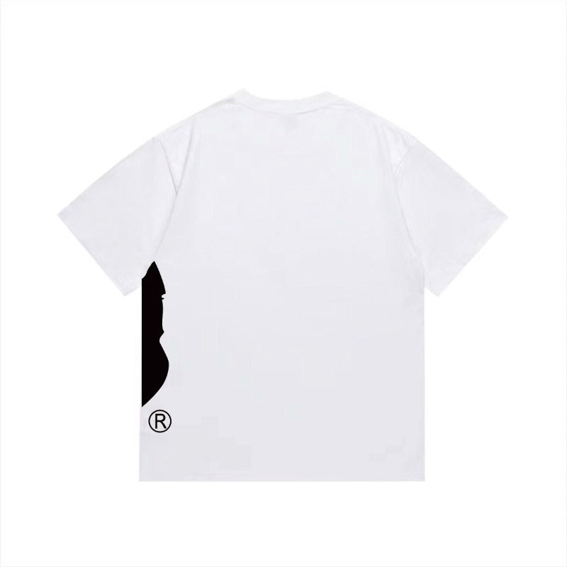 Bathing Shark and ape head print T Shirts NextBlock