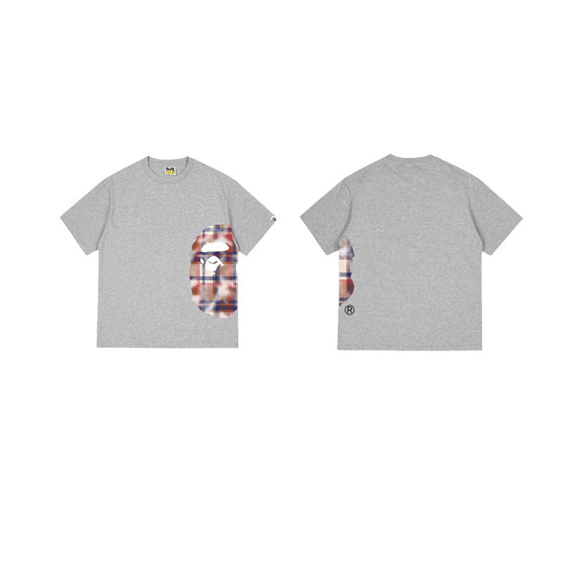 Bathing Shark and ape head print T Shirts NextBlock