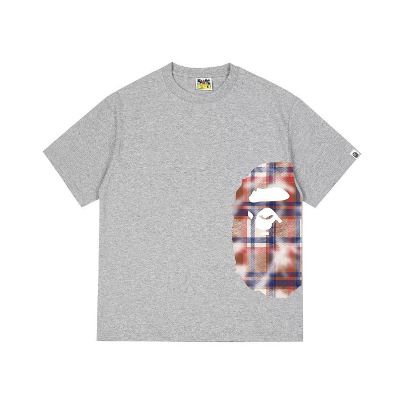 Bathing Shark and ape head print T Shirts NextBlock