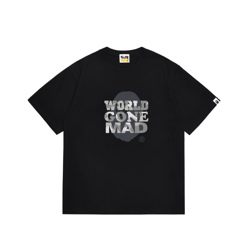 Bathing Shark and ape head print T Shirts NextBlock