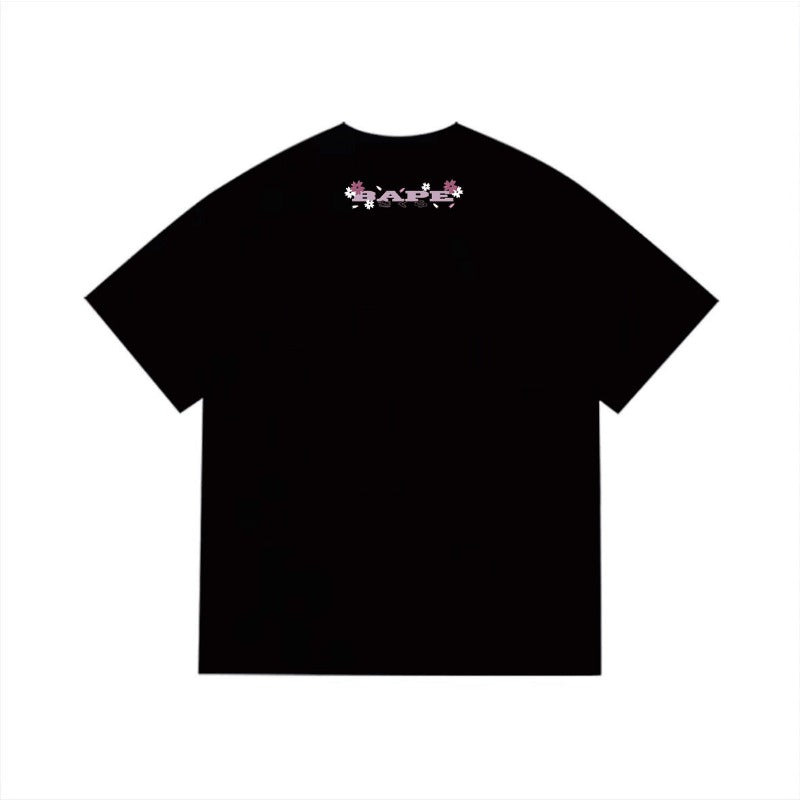 Bathing Shark and ape head print T Shirts NextBlock