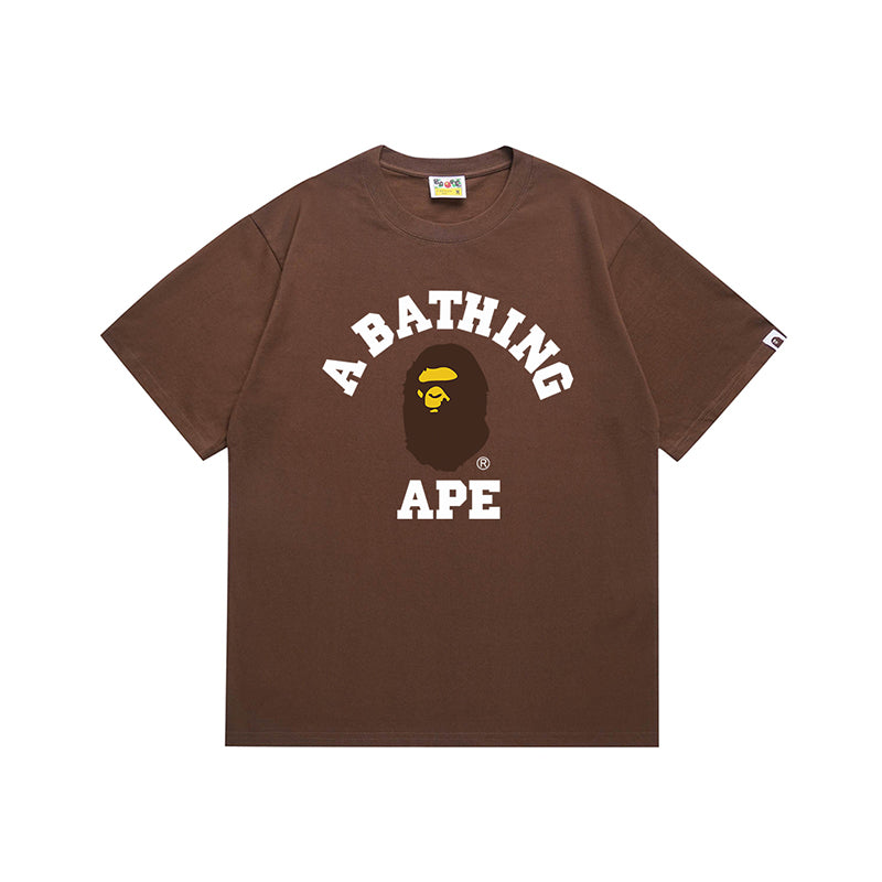 Bathing Shark and ape head print T Shirt NextBlock