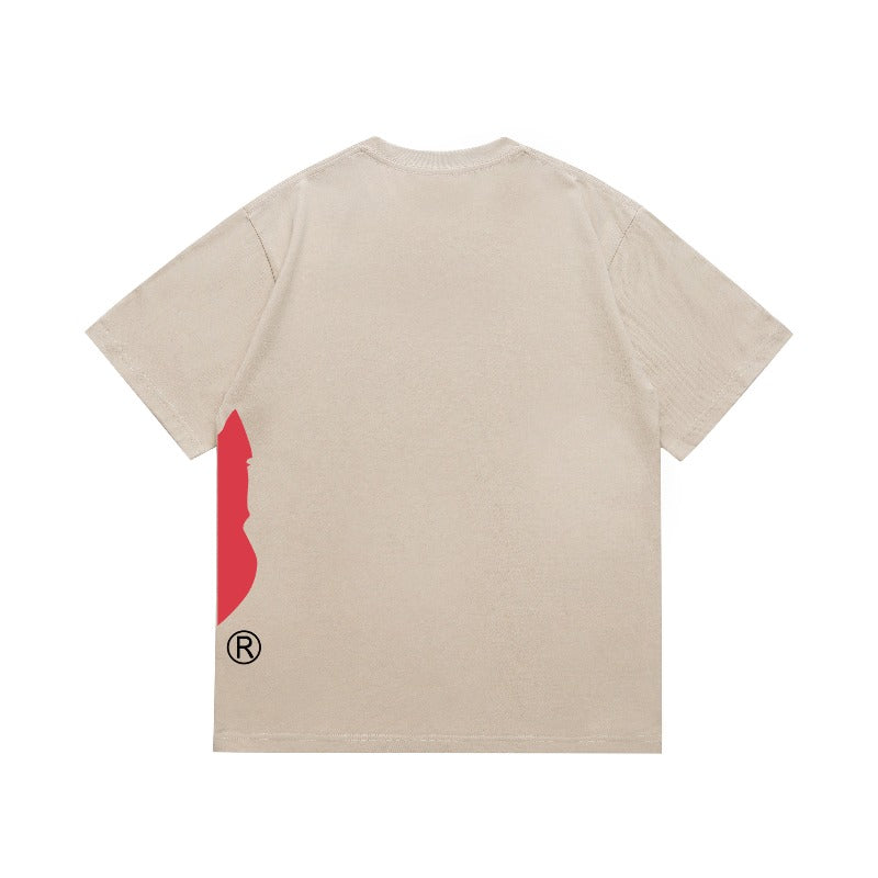 Bathing Shark and ape head print T Shirts NextBlock