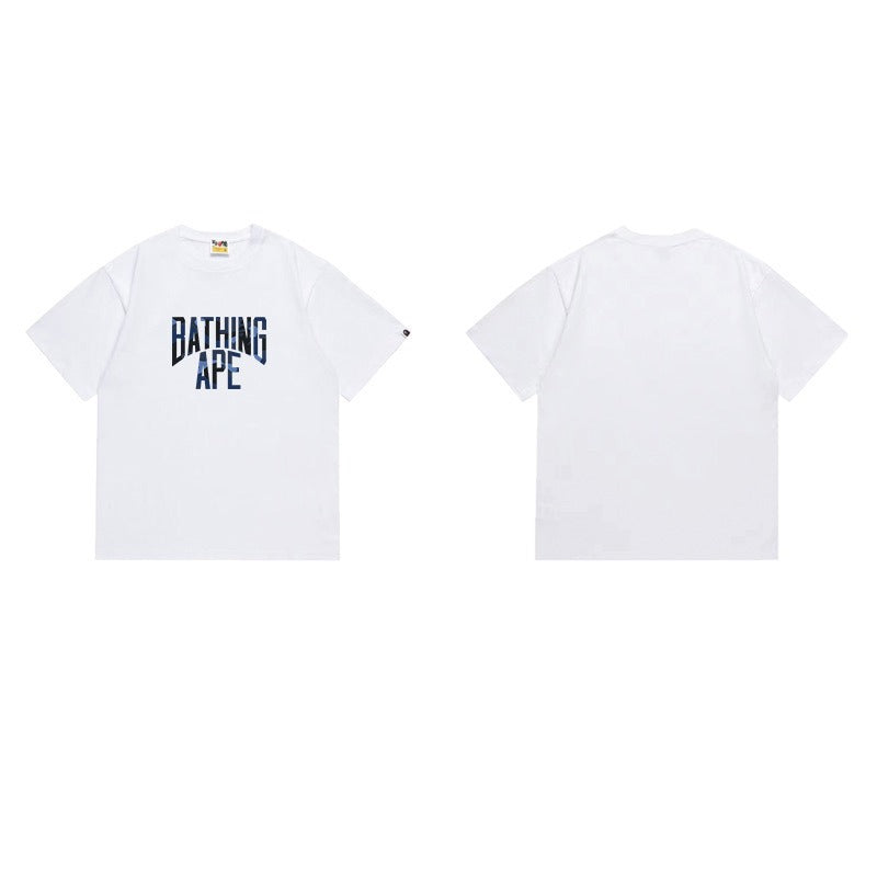 Bathing Shark and ape head print T Shirts NextBlock
