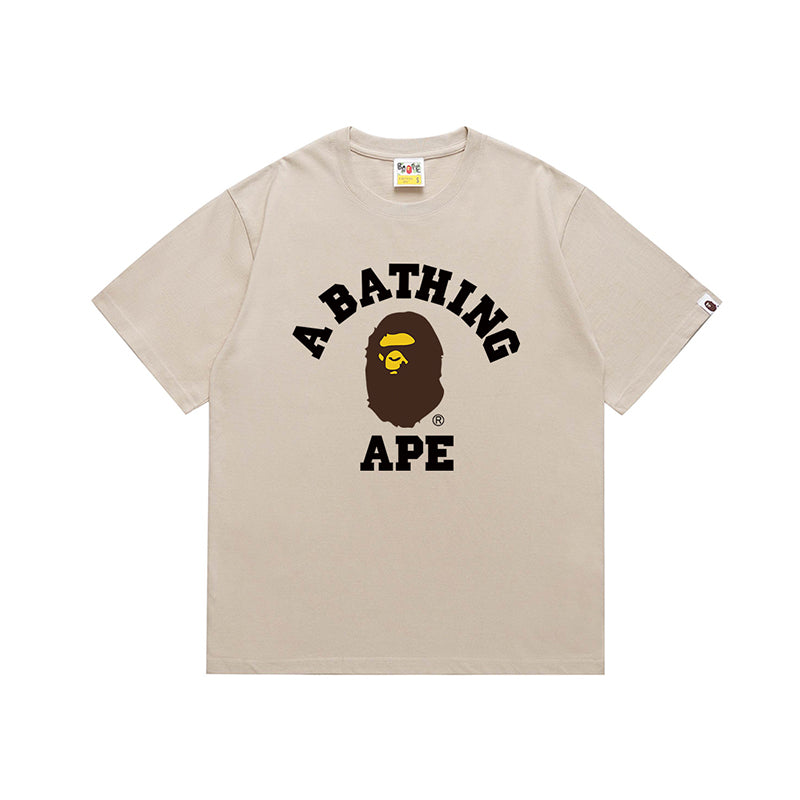 Bathing Shark and ape head print T Shirt NextBlock