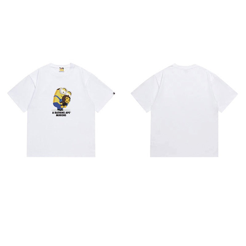 Bathing Shark and ape head print T Shirts NextBlock