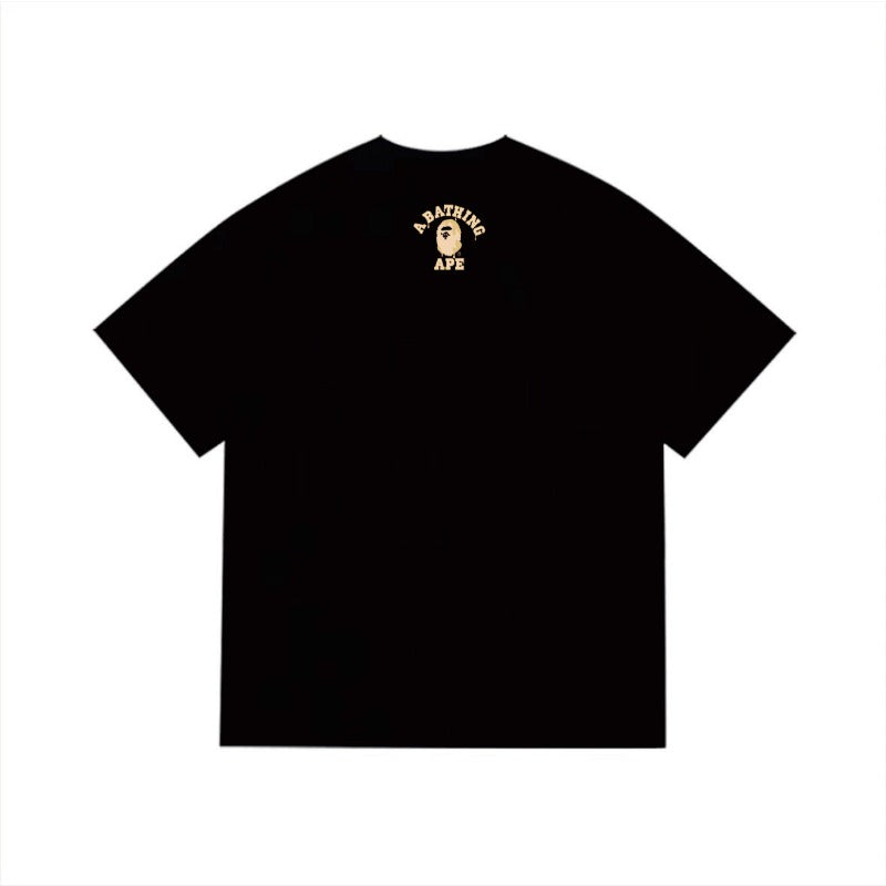 Bathing Shark and ape head print T Shirts NextBlock