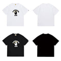 Bathing Shark and ape head print T Shirts NextBlock