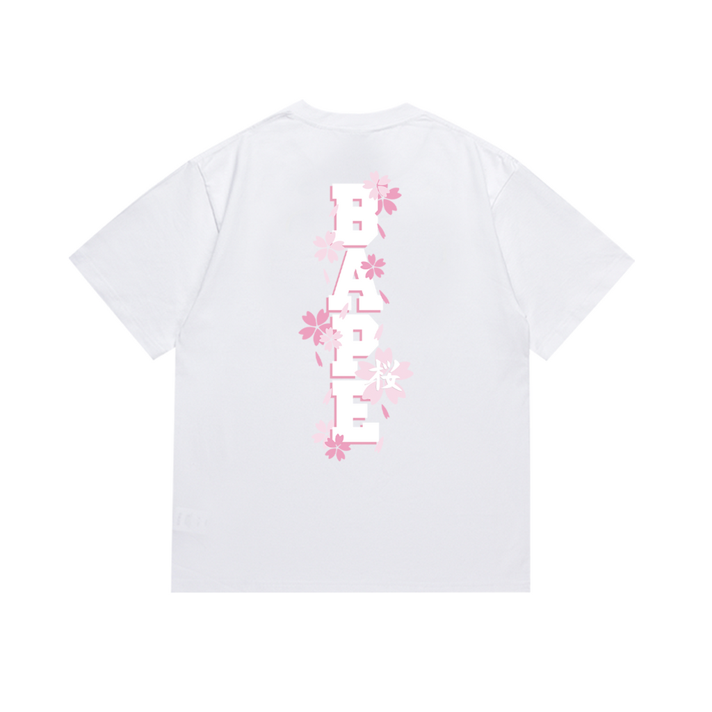 Bathing Shark and ape head print T-Shirt NextBlock