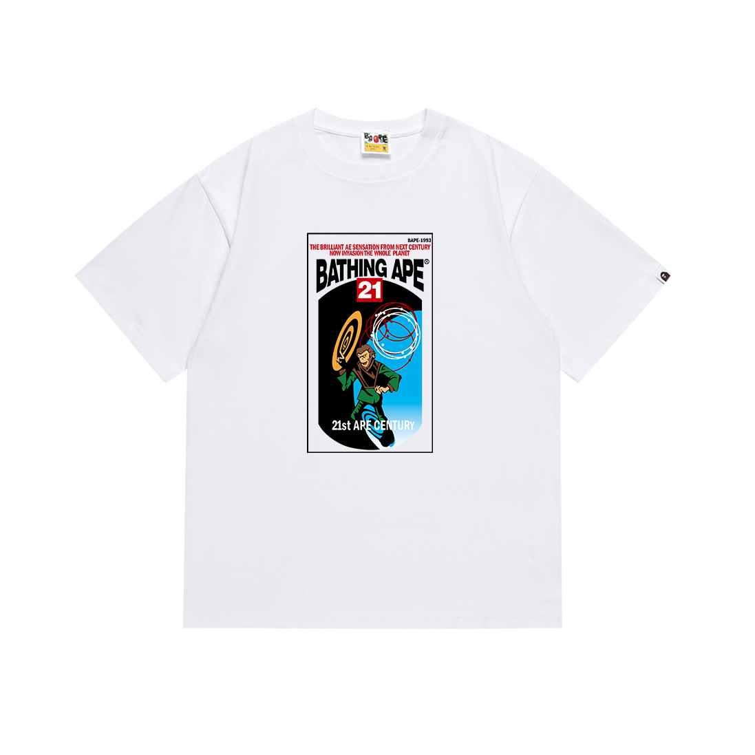 Bathing Shark and ape head print T Shirts NextBlock