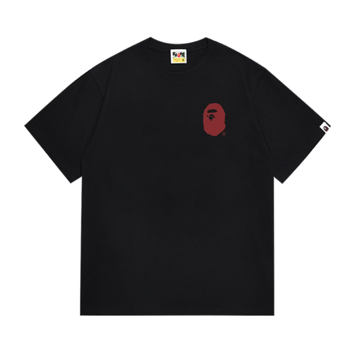 Bathing Shark and ape head print T-Shirt NextBlock