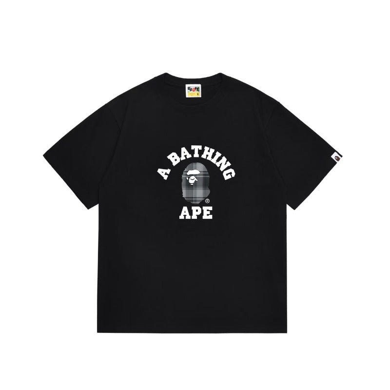 Bathing Shark and ape head print T Shirts NextBlock
