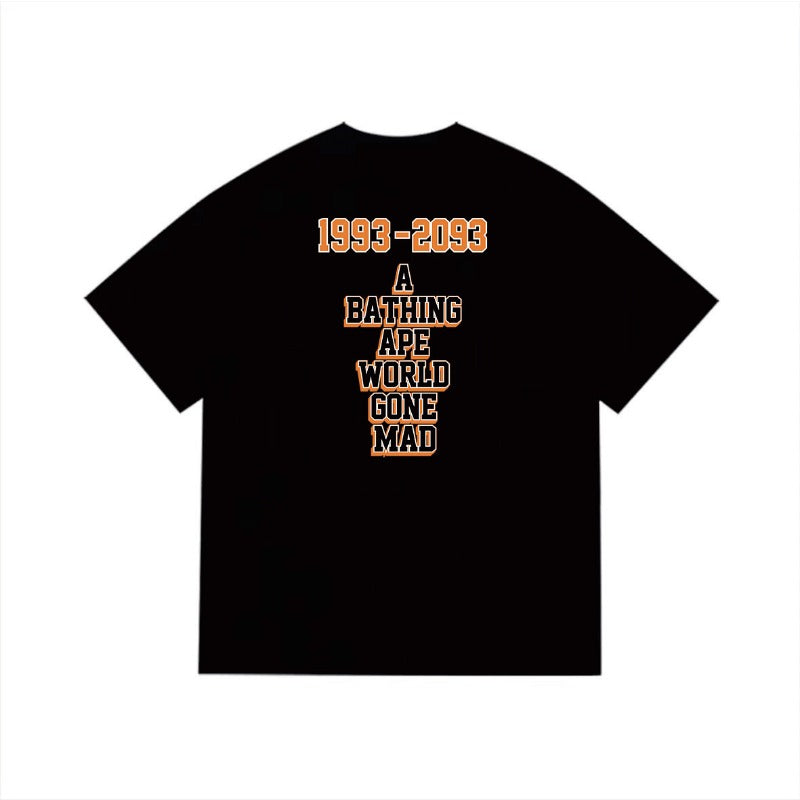 Bathing Shark and ape head print T Shirts NextBlock