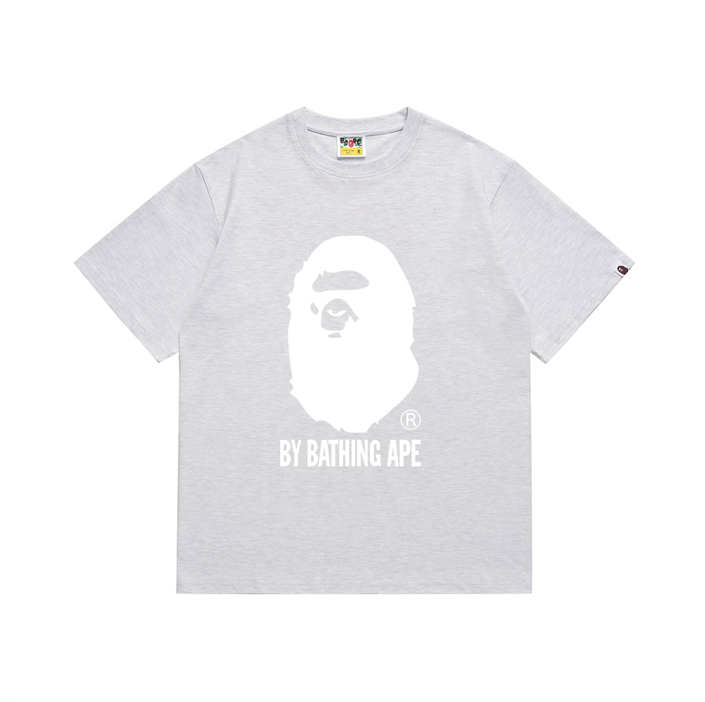 Bathing Shark and ape head print T-Shirt NextBlock