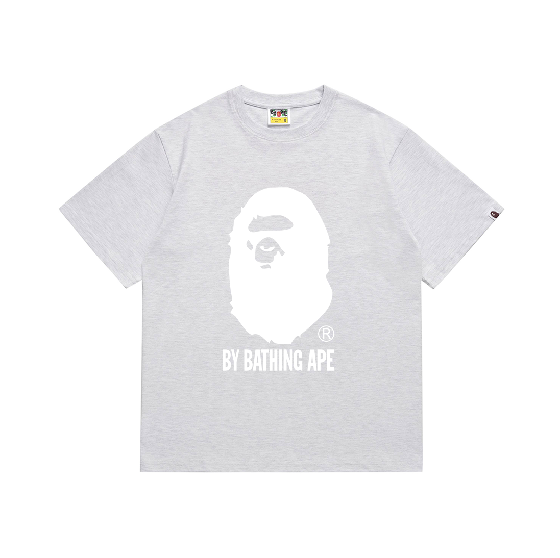 Bathing Shark and ape head print T-Shirt NextBlock
